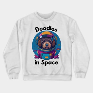 Doodles in Space, Funny Sci-Fi Shirt Crewneck Sweatshirt